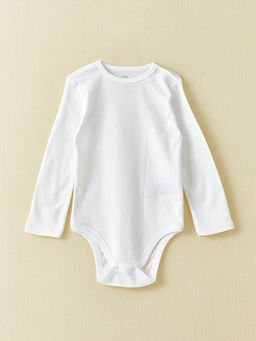 Bisiklet Yaka Uzun Kollu Basic K?z Bebek ??t??tl? Body 2li - Waikiki фото 3