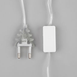 Гирлянда - нить, 5 м с насадками Клубки кофейные, IP20, прозрачная нить, 20 LED, свечение белое, 220 В - Luazon lighting фото 8
