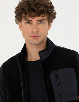 Siyah Regular Fit Polar Yelek - Pierre cardin фото 2