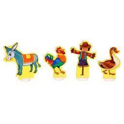 Цена за 2 шт. Напольный пазл с фигурками «Моя ферма», набор, 10 фигурок, 42 детали