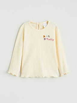 ?i?ek Nak??l? K?z Bebek Bluz ve Tayt