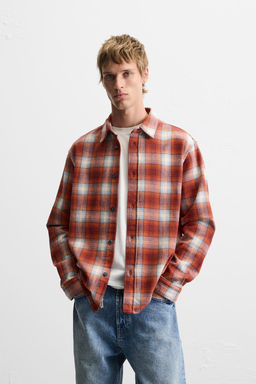 CHECKED FLANNEL SHIRT - Zara фото 2
