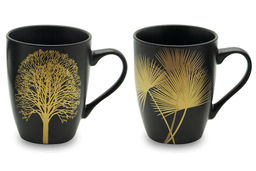 Набор кружек Singapore, чёрный, 0,33 л, 2 шт - Anna lafarg фото 2