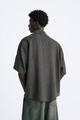 LYOCELL BLEND JACQUARD SHIRT - Zara фото 3