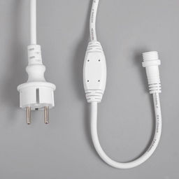 Гирлянда «Бахрома» 3×0.9 м, IP65, УМС, белая нить каучук, 144 LED, свечение мульти, 220 В
