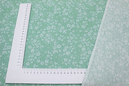 Сатин Фотини цв.мятно-зеленая дымка, ш.1.60м, хлопок-100%, 110гр/м.кв - Купава фото 4