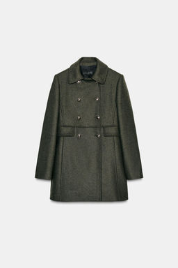 WOOL BLEND DOUBLE-BREASTED COAT - Zara фото 8