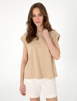 Bej Comfort Fit Ti__rt