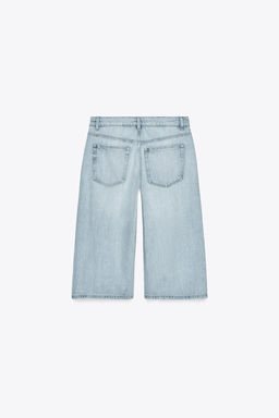 LOW-RISE DENIM JORTS - Zara фото 7