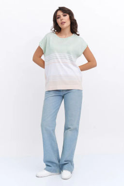 БЕЛАРУСЬ Джемпер Д 3289/бежево-мятный