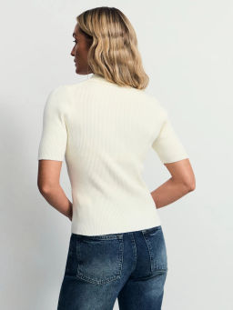 Джемпер в рубчик с молнией / Zarina фото 5