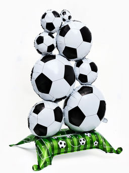Воздушный шар фольгированный 60" «Футбол", под воздух