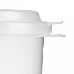 Контейнер для продуктов пластмассовый Bergamo 2,5л, 22,4х19,7х10,7см, с клапаном, полипропилен, белый, подходит для СВЧ (Россия) - Домашняя мода фото 4