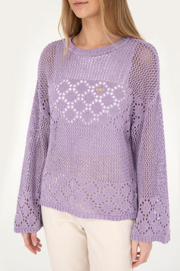 Женский сиреневый свитер - U.s. polo assn фото 13