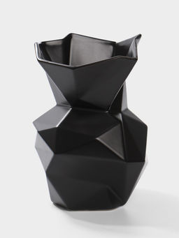 Ваза настольная керамика "Анхель" 20х12 см, чёрный