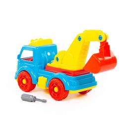 Конструктор-транспорт Автомобиль-экскаватор (в сеточке) - Полесье фото 2