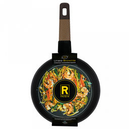 Сковорода с антипригарным покрытием Brownie д24см, h5,3см, s2,8мм, дно д3,5мм, индукционное дно д17,5см, алюминий, бакелитовая ручка с покрытием soft-touch, Regent (Китай) Подходит для всех видов плит, включая индукционную. - Домашняя мода фото 6