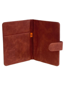 Обложка для паспорта из искусственной кожи, цвет кофе - Greta фото 2