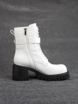 01- GZ6115-G71-N101 WHITE Ботинки демисезонные женские (натуральная кожа) - Фабричный китай фото 11