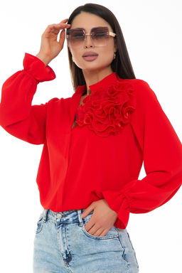 Блуза Модная Люкс (алый)