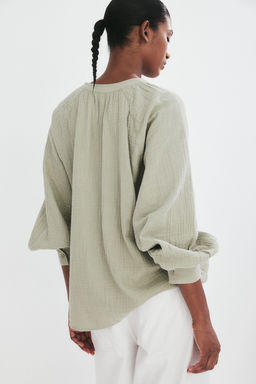 Blusa en tejido doble - H&m фото 4