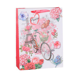 Цена за 12 шт. Пакет подарочный 40х30х12 / 1261L /уп 12/360/Париж - Галеонтрейд фото 4