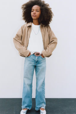 FAUX SUEDE BALLOON JACKET - Zara фото 9