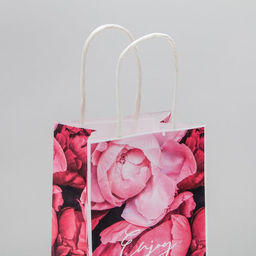 Пакет подарочный крафтовый Enjoy, 12 21 9 см - Дарите счастье фото 3