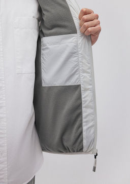 Kapusonlu Gri Sisme Yelek - Mavi фото 6