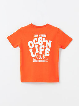 Bisiklet Yaka K?sa Kollu Bask?l? Erkek Bebek Ti??rt - Waikiki фото 3