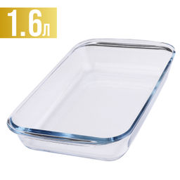 31044 Жаровня стекло в коробке 1,6л 29,5х17,5х5см LR (х12)