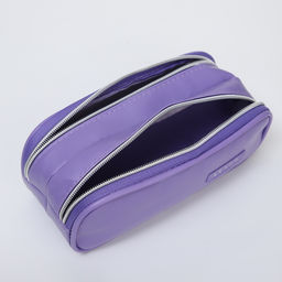 Косметичка-пенал на молнии с отделами, Style, фиолетовая - Simaland фото 3