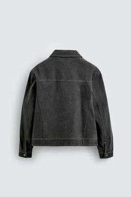 VINTAGE-EFFECT FAUX SUEDE JACKET - Zara фото 7