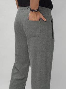 Брюки джоггеры спортивные трикотажные мужские серого цвета 001Sr