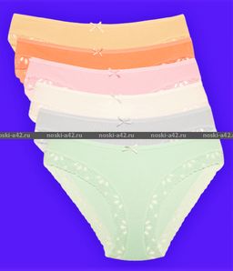 Цена за 5 шт. Трусы женские Турция большие размеры арт. 16301 (110697, 63997) БЕЛЫЕ 7XL (58-60) - For you фото 4