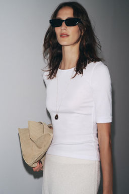 WASHED COTTON T-SHIRT