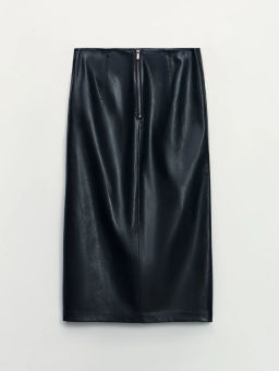 Юбка миди из искусственной кожи / Zarina