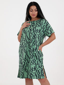 Т-5115 ТУНИКА ЖЕНСКАЯ (Буквы на зеленом) - А-дина фото 4