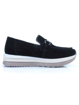 03-5952-2 BLACK Полуботинки женские (натуральная замша)