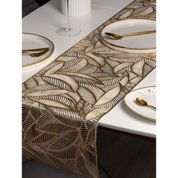 Дорожка на стол Доляна Листопад, 30150 см, цвет золотой