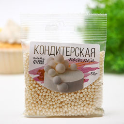 Посыпка кондитерская в цветной глазури (Серебро) 50 г - Simaland фото 2
