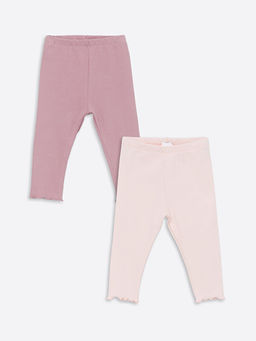 Beli Lastikli Basic K?z Bebek Tayt 2li