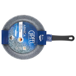 51265 GIPFEL Сковорода ARNICA 26x4.5 см из литого алюминия, с индукционным дном, с 3-слойным антипригарным покрытием Pfluon Granite, c бакелитовой ручкой с покрытием Soft-touch. Толщина: 2,2/4,2мм  фото 6