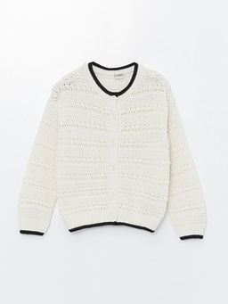 Bisiklet Yaka Ajurlu K?z ?ocuk Triko H?rka