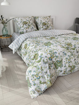 Комплект постельного белья 1,5-спальный белый бязь