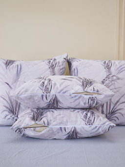 Постельное белье зима-лето из поплина с простыней на резинке - Ночная тишина Евро с прост.на резинке 180*200*25 (нав.70х70)