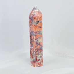 Кристалл из розового цветочного Агата