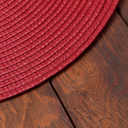 Салфетка сервировочная «Доляна. Классика», красная, d=38 см