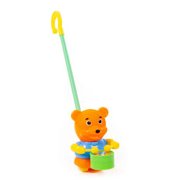 Каталка Медвежонок с ручкой - Полесье фото 4