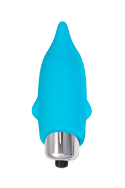 Минивибратор Eromantica Jolly, силикон, голубой, 7,5 см  фото 5